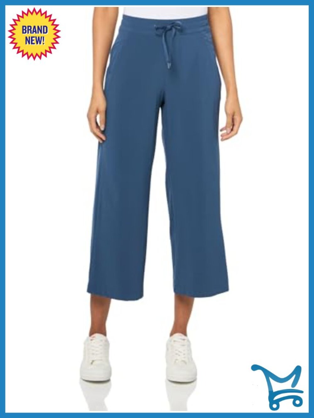Wide Leg Crop Pants UPF 50+ Moisture Wicking Joggers Athletic